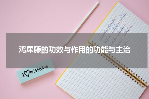 鸡屎藤的功效与作用的功能与主治