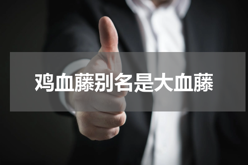 鸡血藤别名是大血藤