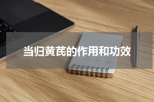 当归黄芪的作用和功效