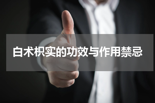 白术枳实的功效与作用禁忌