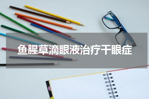 鱼腥草滴眼液治疗干眼症