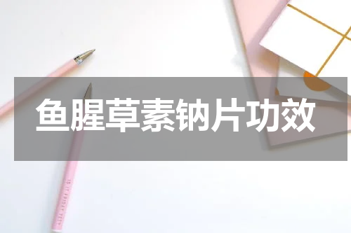 鱼腥草素钠片功效