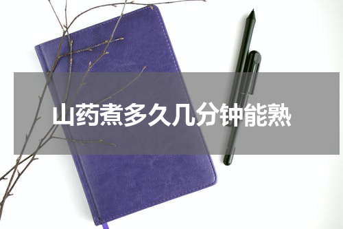 山药煮多久几分钟能熟