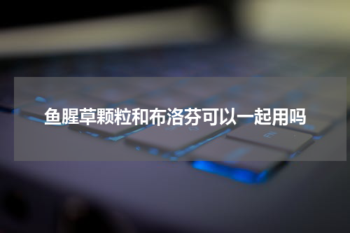 鱼腥草颗粒和布洛芬可以一起用吗
