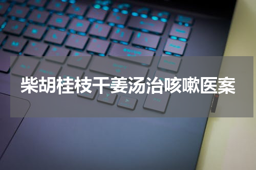 柴胡桂枝干姜汤治咳嗽医案