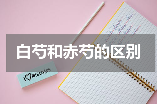 白芍和赤芍的区别