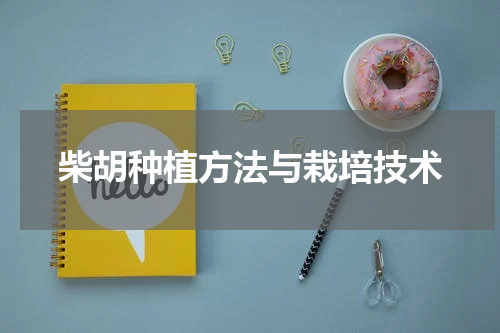 柴胡种植方法与栽培技术
