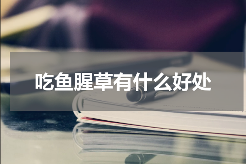 吃鱼腥草有什么好处