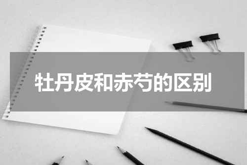 牡丹皮和赤芍的区别