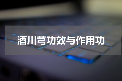 酒川芎功效与作用功