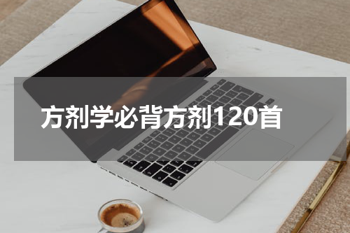 方剂学必背方剂120首