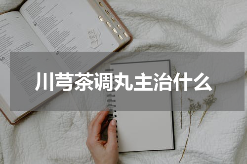 川芎茶调丸主治什么