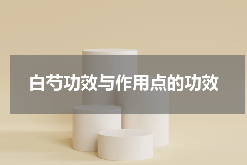 白芍功效与作用点的功效