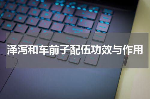 泽泻和车前子配伍功效与作用