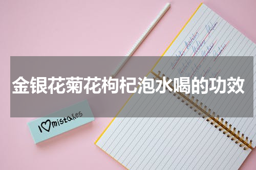 金银花菊花枸杞泡水喝的功效
