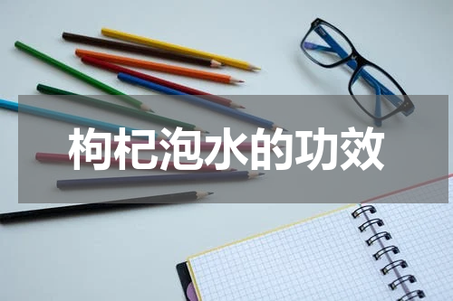 枸杞泡水的功效