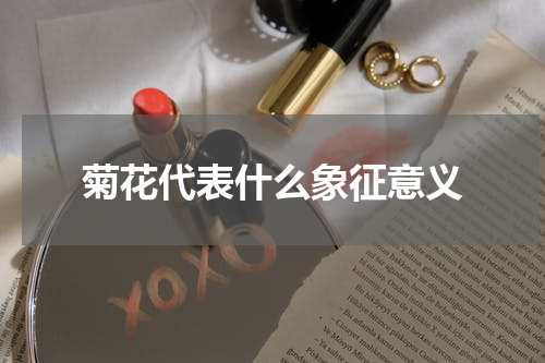 菊花代表什么象征意义