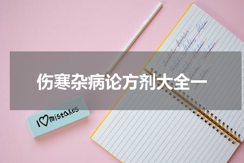 伤寒杂病论方剂大全一