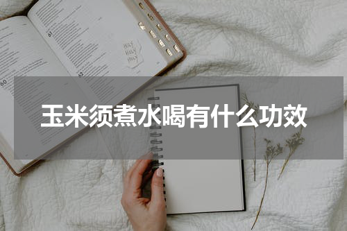 玉米须煮水喝有什么功效