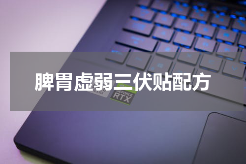脾胃虚弱三伏贴配方