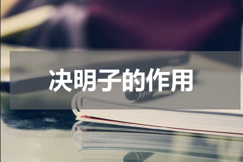 决明子的作用