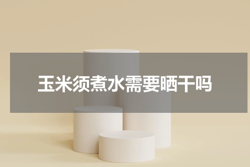玉米须煮水需要晒干吗