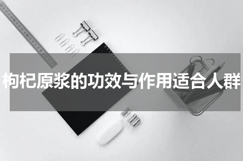 枸杞原浆的功效与作用适合人群