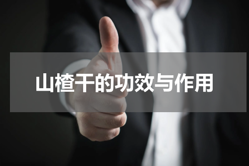 山楂干的功效与作用
