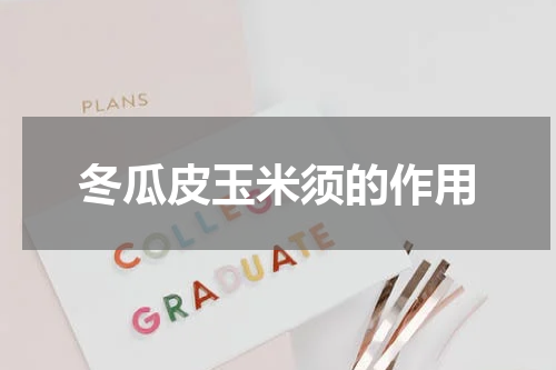 冬瓜皮玉米须的作用