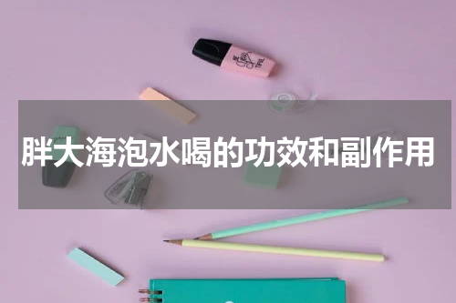 胖大海泡水喝的功效和副作用