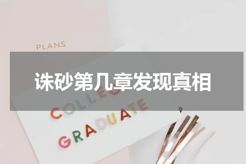 诛砂第几章发现真相