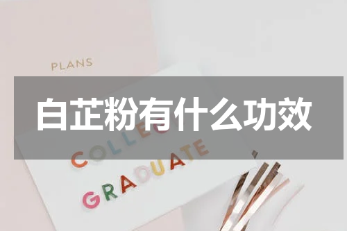 白芷粉有什么功效
