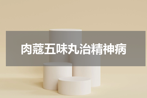 肉蔻五味丸治精神病