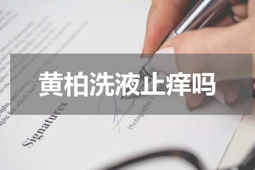 黄柏洗液止痒吗