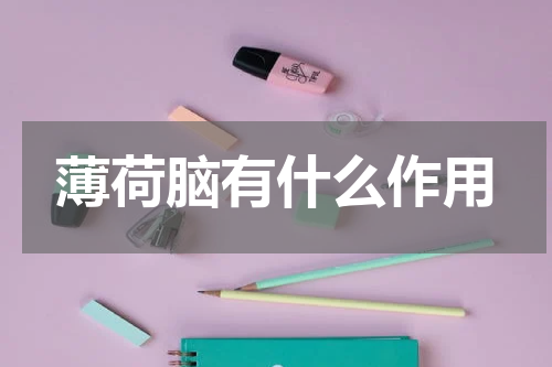 薄荷脑有什么作用