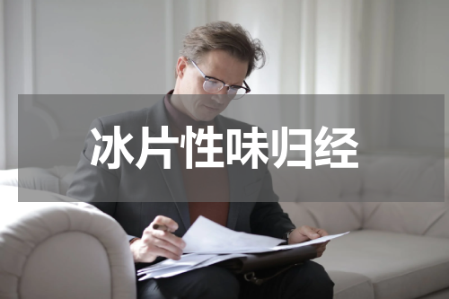 冰片性味归经