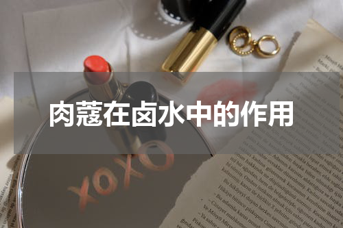 肉蔻在卤水中的作用