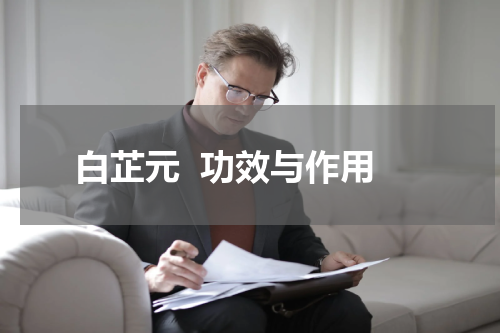 白芷元  功效与作用