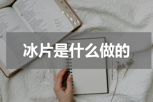 冰片是什么做的