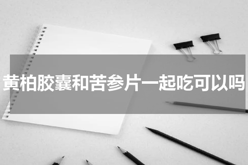 黄柏胶囊和苦参片一起吃可以吗