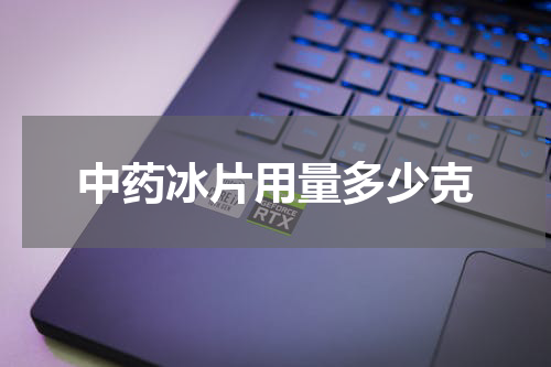 中药冰片用量多少克