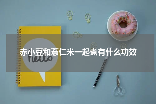 赤小豆和薏仁米一起煮有什么功效