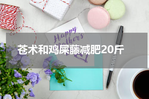 苍术和鸡屎藤减肥20斤