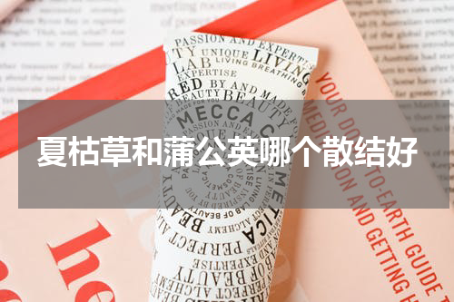 夏枯草和蒲公英哪个散结好