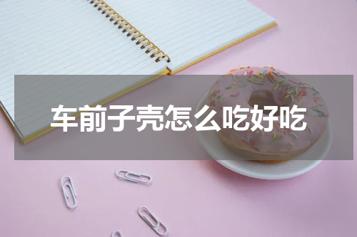 车前子壳怎么吃好吃