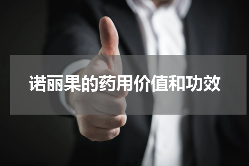 诺丽果的药用价值和功效