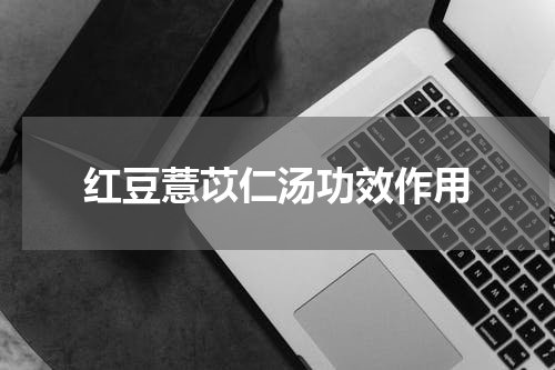 红豆薏苡仁汤功效作用