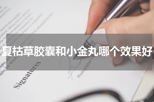 夏枯草胶囊和小金丸哪个效果好