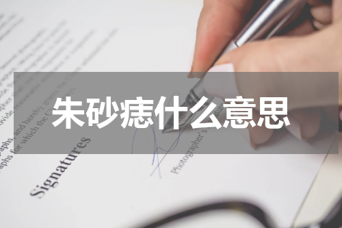 朱砂痣什么意思