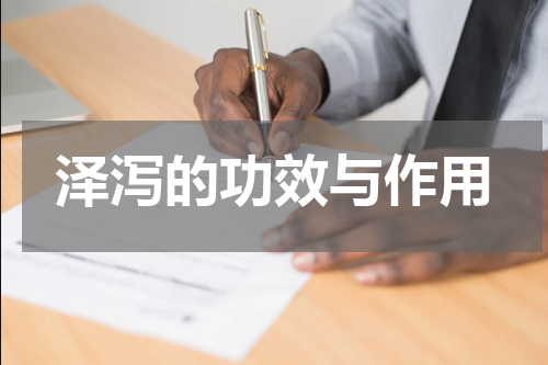 泽泻的功效与作用